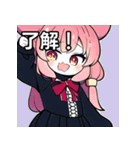 ちびキャラゴスロリ女子（個別スタンプ：2）