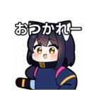 ちびキャラ猫女子（個別スタンプ：35）