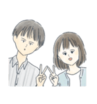 今年の大みそかに付き合う二人（個別スタンプ：40）