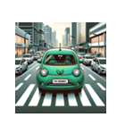 緑の車の冒険（個別スタンプ：36）