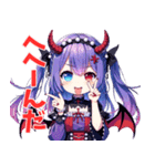 ロマ子の中の天使と悪魔（個別スタンプ：15）