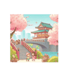 花見場所取り（個別スタンプ：4）