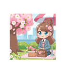 花見場所取り（個別スタンプ：5）