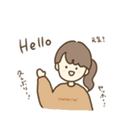 女の子たちの日常。（個別スタンプ：1）