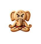 クッキー象のヨガ（個別スタンプ：6）