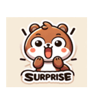 しあわせなリスの瞬間（個別スタンプ：3）