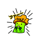 ブロッコりんたろうのGOLFな日（個別スタンプ：4）