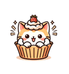 ケーキ猫（個別スタンプ：9）