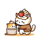 ケーキ猫（個別スタンプ：18）