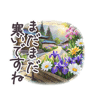 春 敬語 水彩 京都✿大人上品お花（個別スタンプ：29）