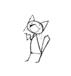 ラフ描きねこ2（個別スタンプ：13）