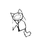 ラフ描きねこ2（個別スタンプ：24）