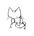 ラフ描きねこ2（個別スタンプ：25）