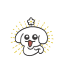 花咲く白いイヌ（個別スタンプ：12）