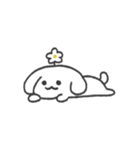 花咲く白いイヌ（個別スタンプ：13）