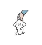 花咲く白いイヌ（個別スタンプ：16）