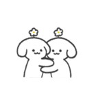 花咲く白いイヌ（個別スタンプ：27）