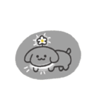 花咲く白いイヌ（個別スタンプ：33）