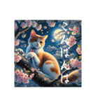 春 夏 秋 冬 猫 猫 猫（個別スタンプ：8）