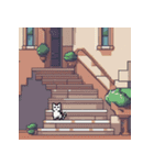 猫のドット絵＠（個別スタンプ：5）