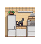 猫のドット絵＠（個別スタンプ：8）