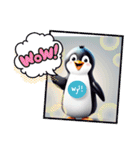 Cute penguin words（個別スタンプ：5）