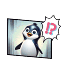 Cute penguin words（個別スタンプ：6）