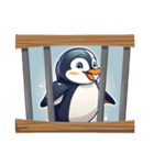 Cute penguin words（個別スタンプ：22）