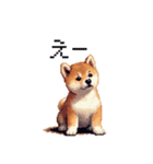 ドット絵 仔犬な柴犬 日常会話（個別スタンプ：22）