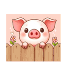 ブタさん集合！pigkawaii（個別スタンプ：34）