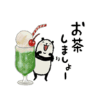 【春】豆パンダ（個別スタンプ：27）