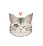 マンチカン子猫◇表情32パターン/リアル系（個別スタンプ：3）