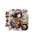 バイク女子ツーリング（個別スタンプ：16）