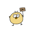 黄身とひよこのハーフちゃん（個別スタンプ：4）