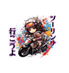 バイク女子ツーリング4（個別スタンプ：1）