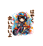 バイク女子ツーリング4（個別スタンプ：7）