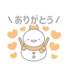 オレンジ色スノーマン3【推し活・オタ活】（個別スタンプ：16）