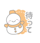 オレンジ色スノーマン3【推し活・オタ活】（個別スタンプ：25）