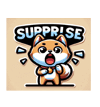 柴犬の楽しいお祝い（個別スタンプ：3）