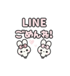 ▶️動く⬛ウサギ❸❷⬛デカ文字【ピンク】（個別スタンプ：13）