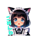 かわいいねこみみ少女（個別スタンプ：6）