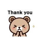 Bear-English（個別スタンプ：5）