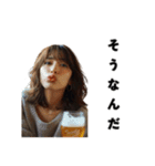 ビールを飲む可愛いOL（個別スタンプ：19）