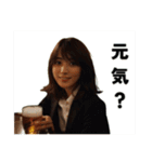 ビールを飲む可愛いOL（個別スタンプ：39）