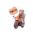 バイクLOVE  LIFE  ☆（個別スタンプ：1）