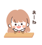 モノトーンLongちゃん・JK（個別スタンプ：13）