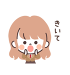 モノトーンLongちゃん・JK（個別スタンプ：22）