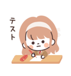 モノトーンLongちゃん・JK（個別スタンプ：27）