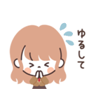 モノトーンLongちゃん・JK（個別スタンプ：35）