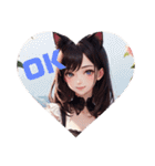 可愛い猫娘たち❤️（個別スタンプ：2）
